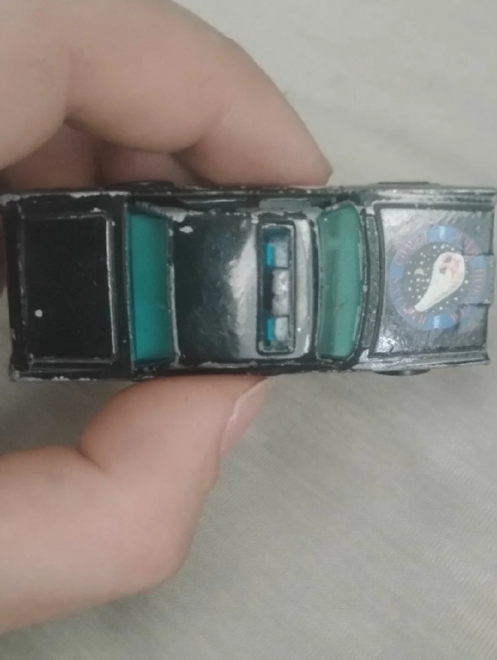 Black Space-Themed Toy Police Car - Haley's Comet Special Edition